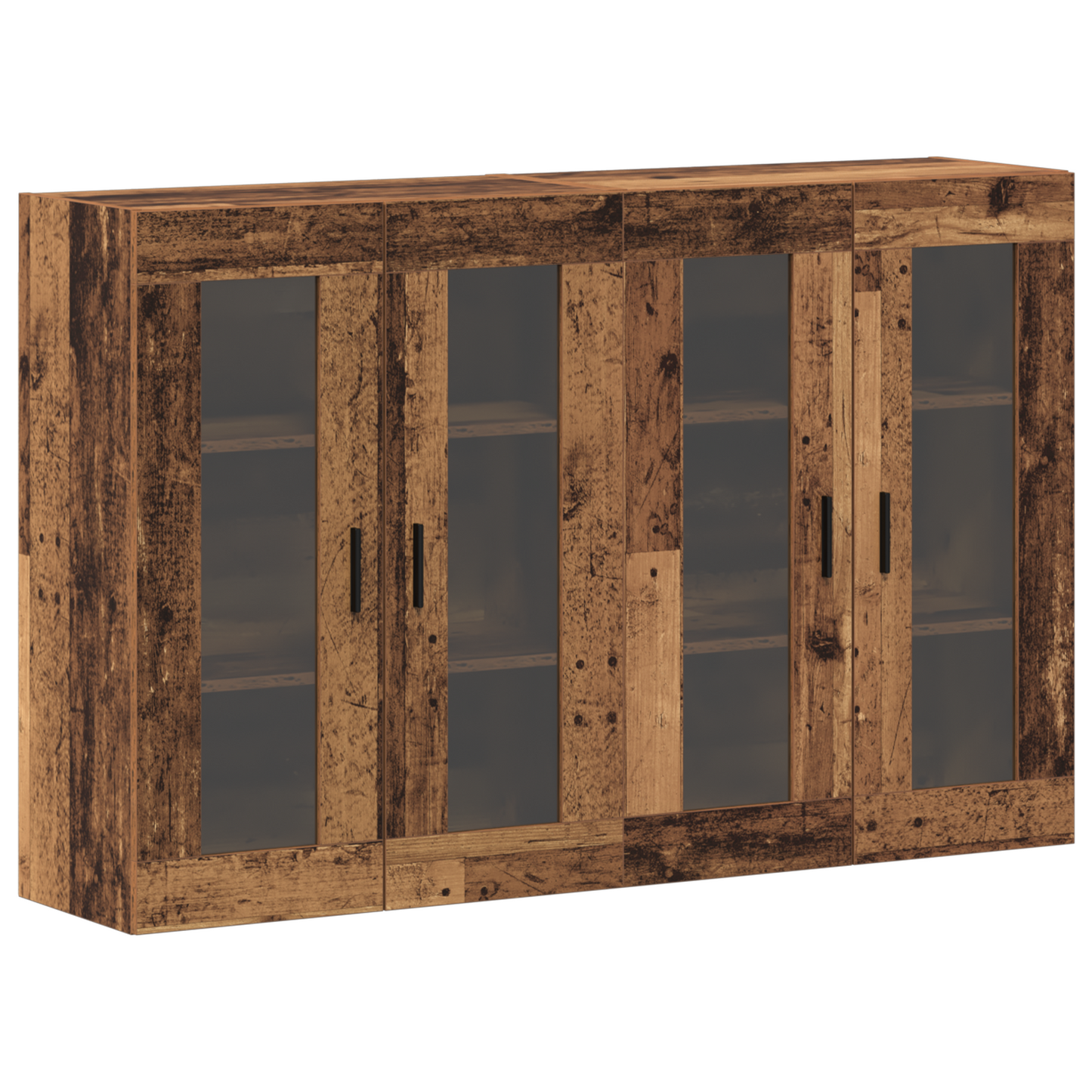 Veggskap Gammelt Tre 2 stk 69.5x34x90 cm