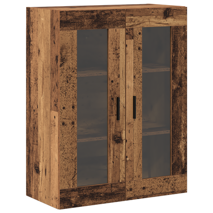 Veggskap Gammelt Tre 2 stk 69.5x34x90 cm