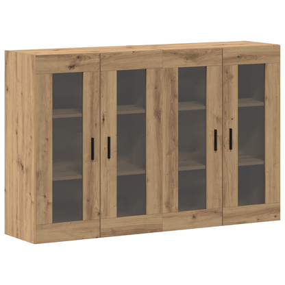 Veggskap Brun Eik 2 stk 69.5x34x90 cm