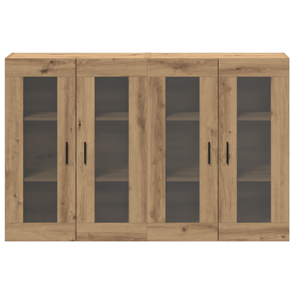 Veggskap Brun Eik 2 stk 69.5x34x90 cm
