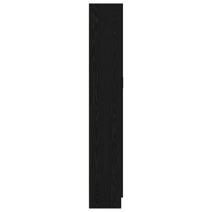 Bokhylle Svart Eik 82.5 x 30.5 x 185 cm