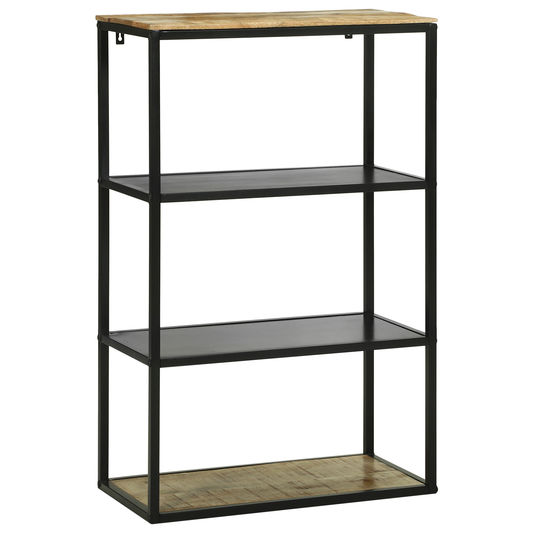 Bokhylle Tre 70x35x110 cm Solid Tre Grov Mango