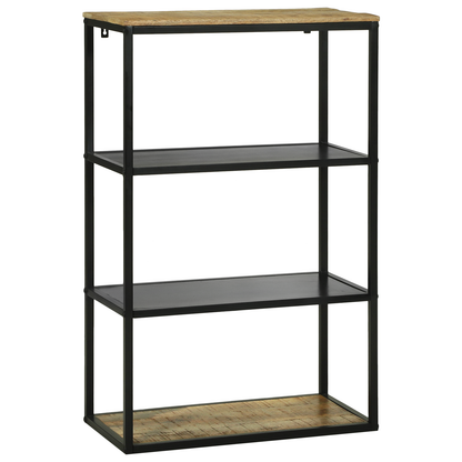 Bokhylle Tre 70x35x110 cm Solid Tre Grov Mango