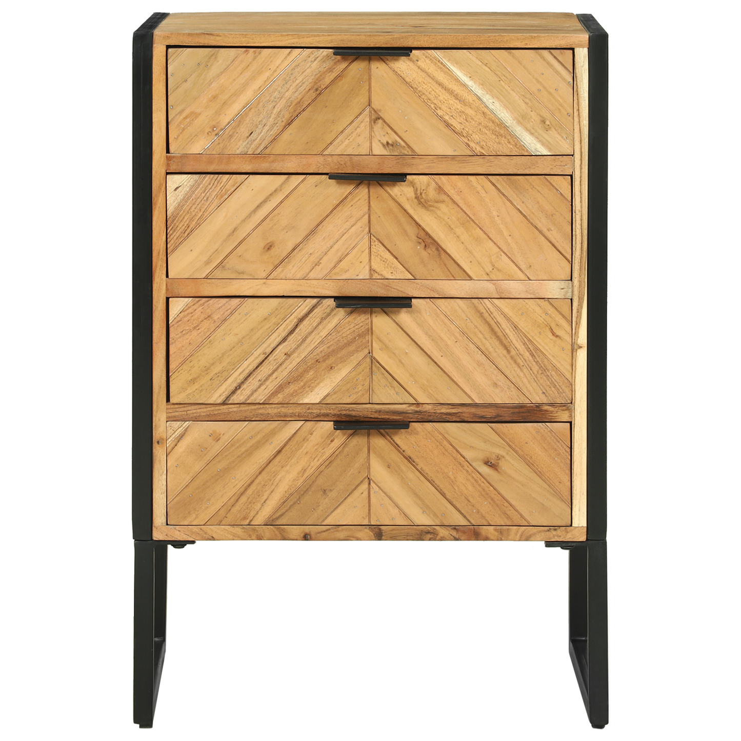 Kommode Tre 50x35x75 cm Massivt Tre Akasietre