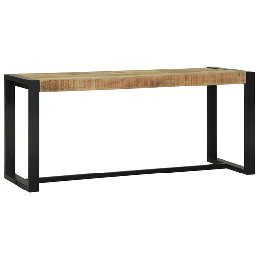 Benk 100x35x45 cm Solid Rå Mango