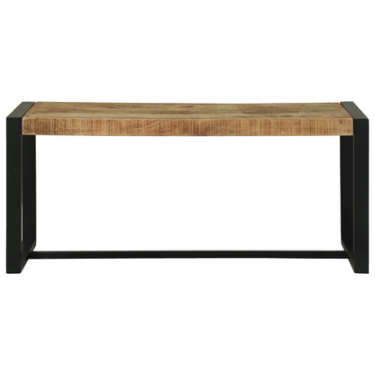 Benk 100x35x45 cm Solid Rå Mango