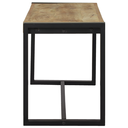 Benk 100x35x45 cm Solid Rå Mango