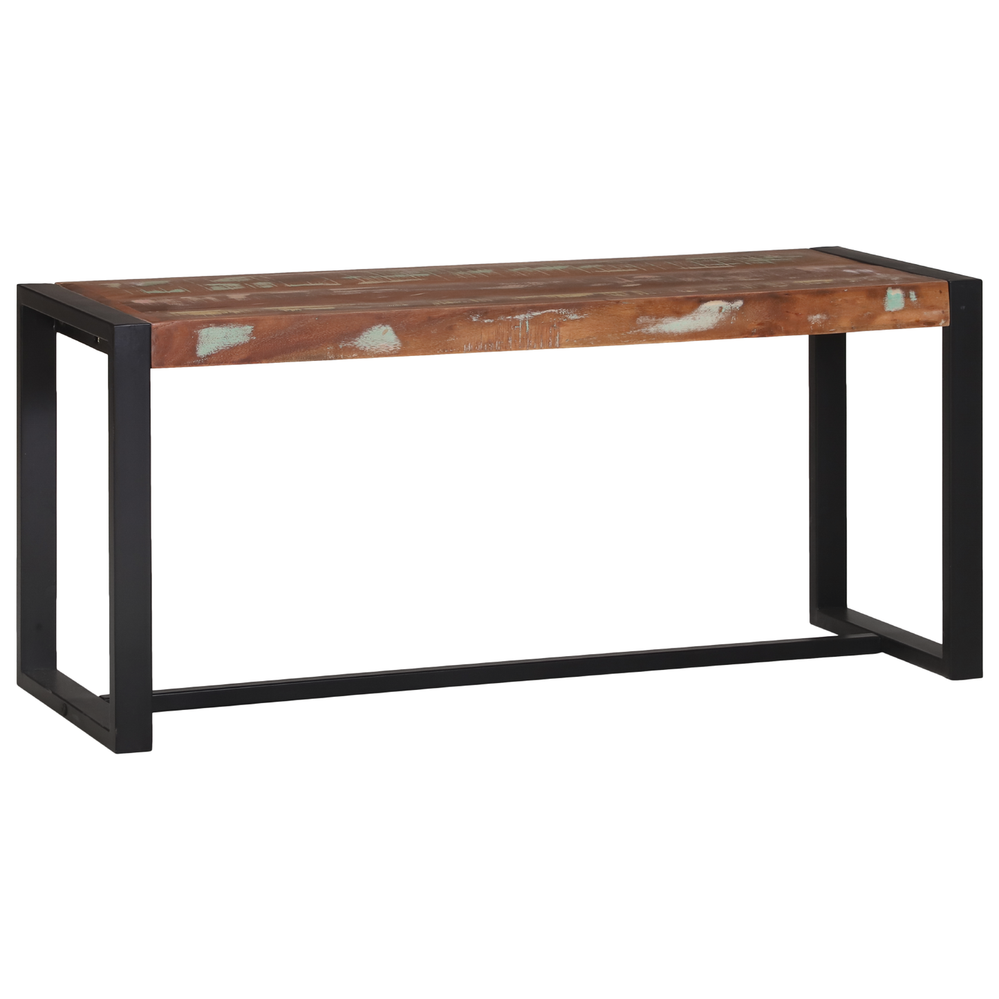 Benk Flerfarget 100x35x45 cm Massivt gjenvunnet tre