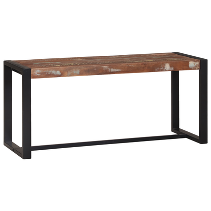 Benk Flerfarget 100x35x45 cm Massivt gjenvunnet tre