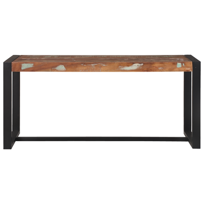 Benk Flerfarget 100x35x45 cm Massivt gjenvunnet tre