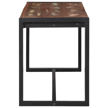 Benk Flerfarget 100x35x45 cm Massivt gjenvunnet tre