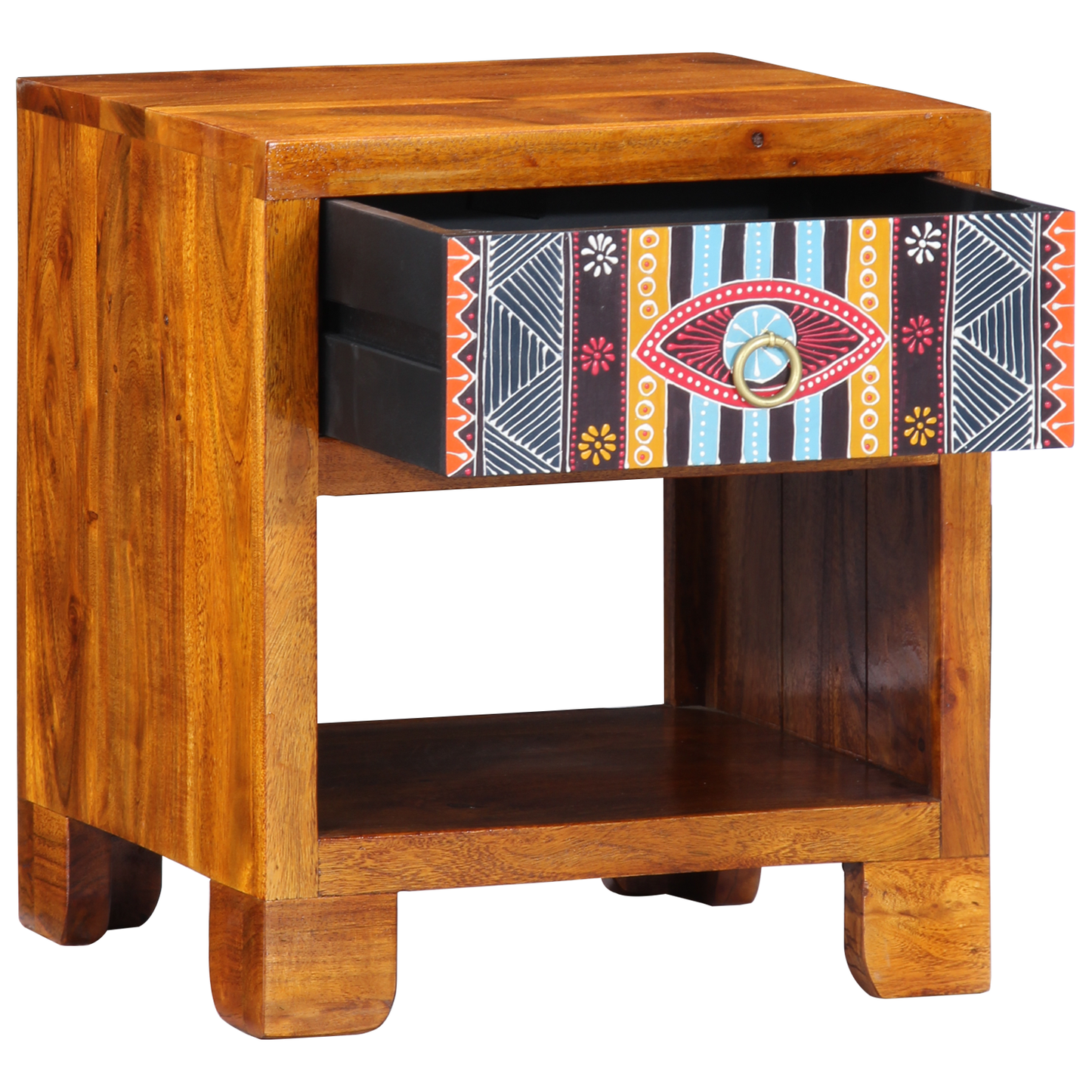 Sidebord Tre 40x35x45 cm Solid Wood Acacia