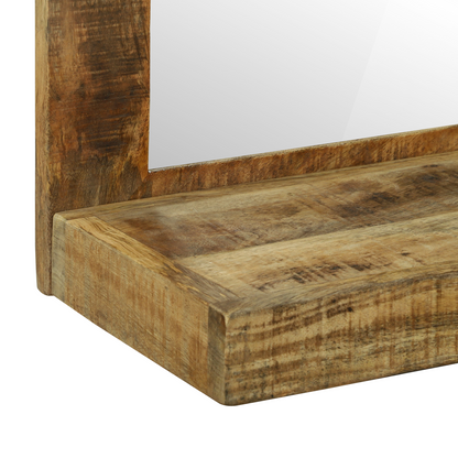 Badeværelsesspeil 50x22x70 cm Massivt Ruft Mangotre