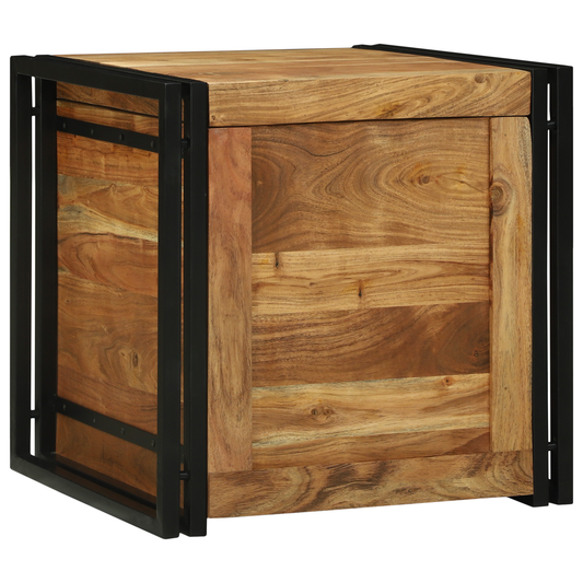 Oppbevaringsbenk Brun 50 x 50 x 50 cm Massivt akasietre