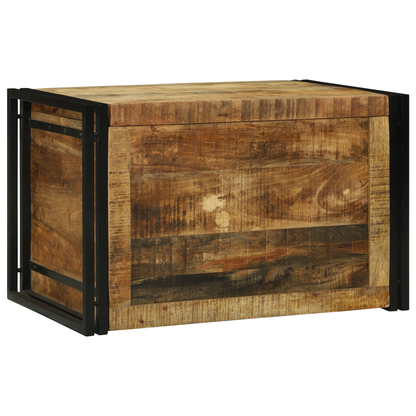 Oppbevaringsbenk 80x50x50 cm Solid Grov Mangotre