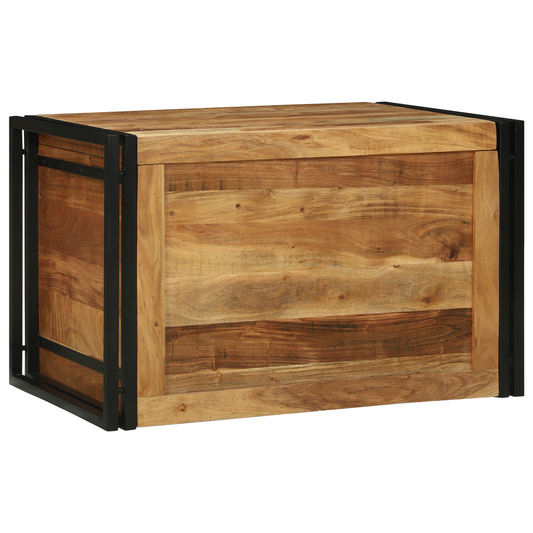 Oppbevaringsbenk 80x50x50 cm massivt akasietre