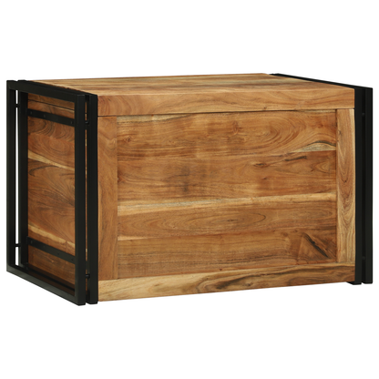 Oppbevaringsbenk 80x50x50 cm massivt akasietre