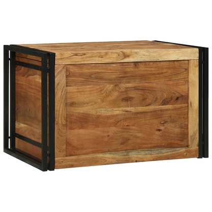 Oppbevaringsbenk 80x50x50 cm massivt akasietre
