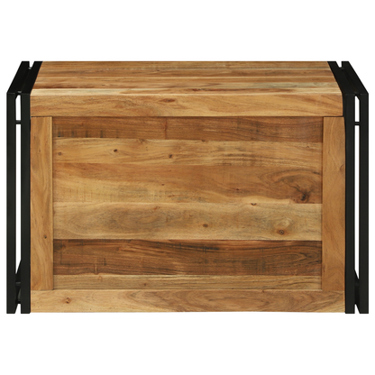 Oppbevaringsbenk 80x50x50 cm massivt akasietre