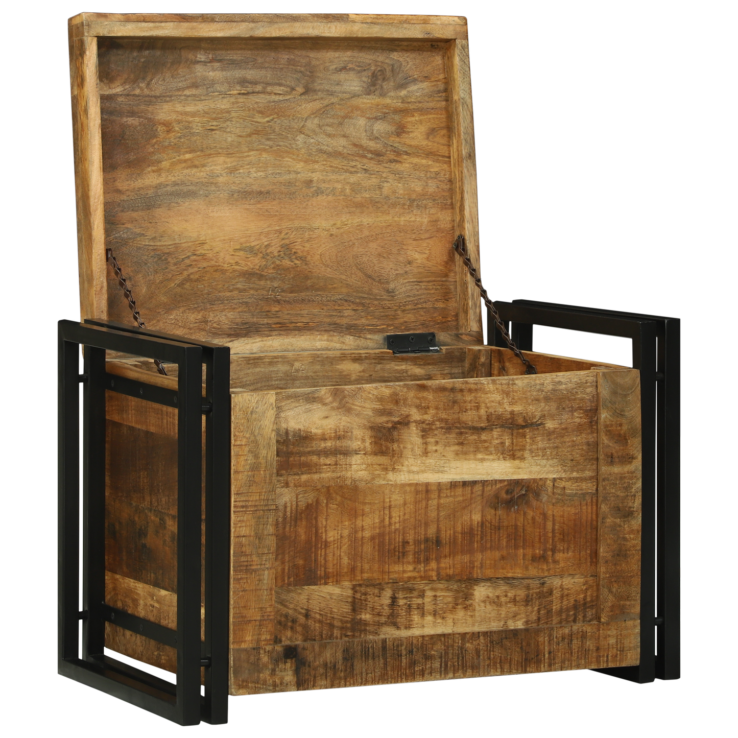 Oppbevaringsbenk 60x40x41 cm Solid Grov Tre Mango