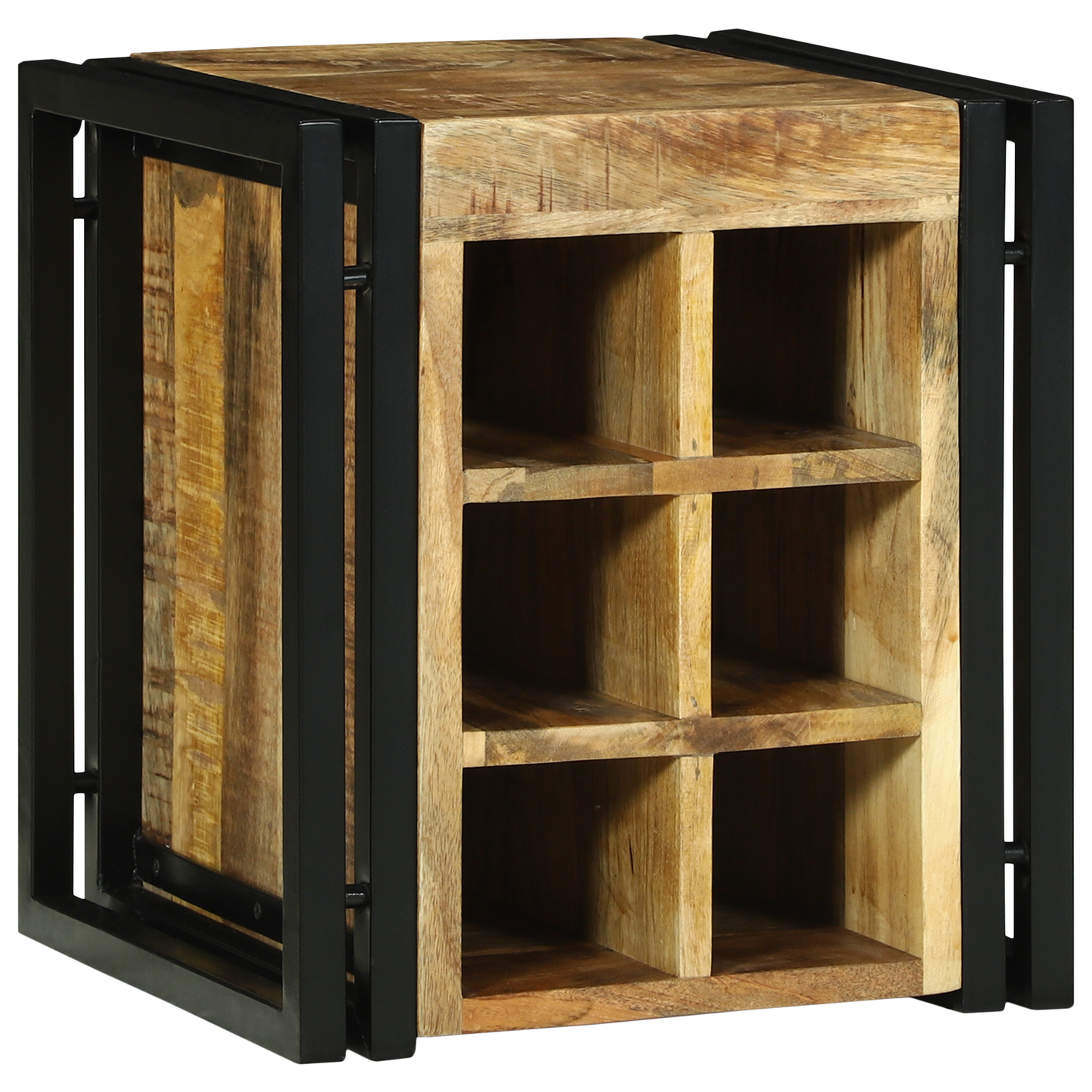 Vinstativ Vinreol 34.5 x 35 x 39 cm Solid Tre Ruftig mangotre