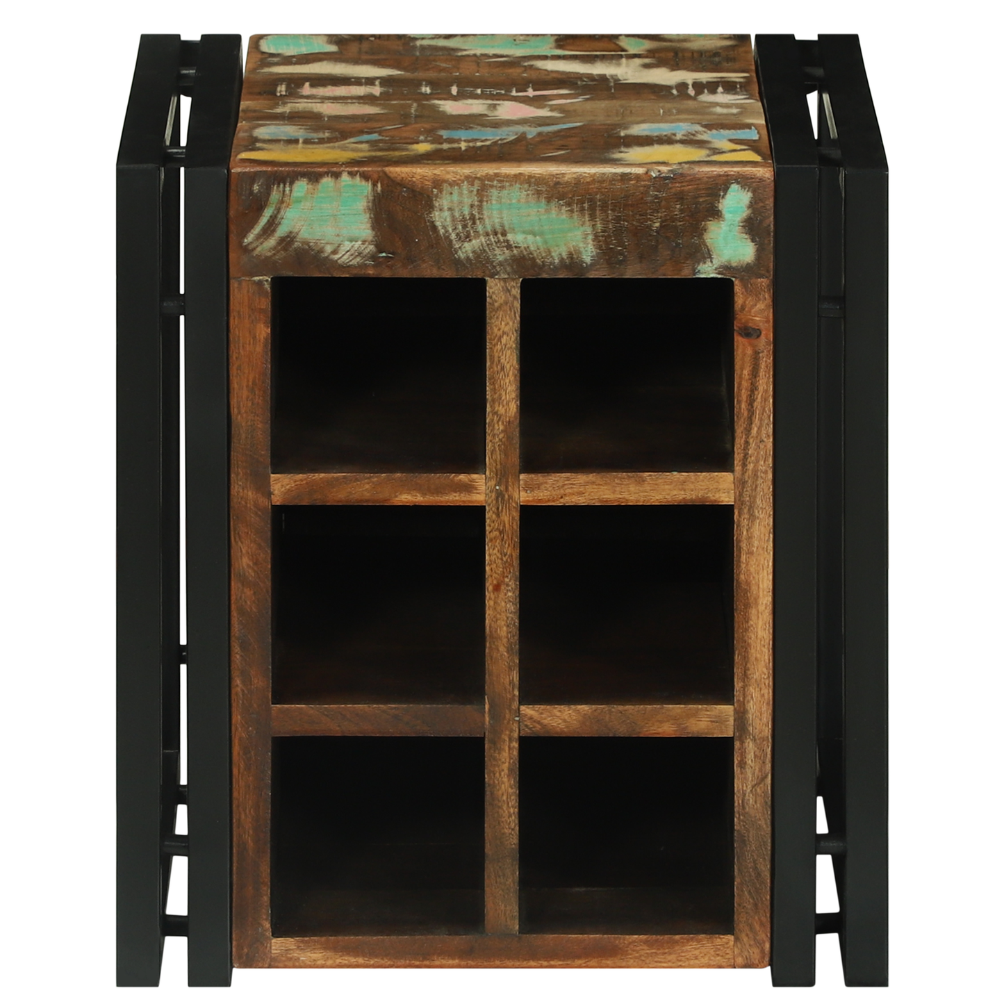 Vinstativ 34.5x35x39 cm Solid Gjenvunnet Tre