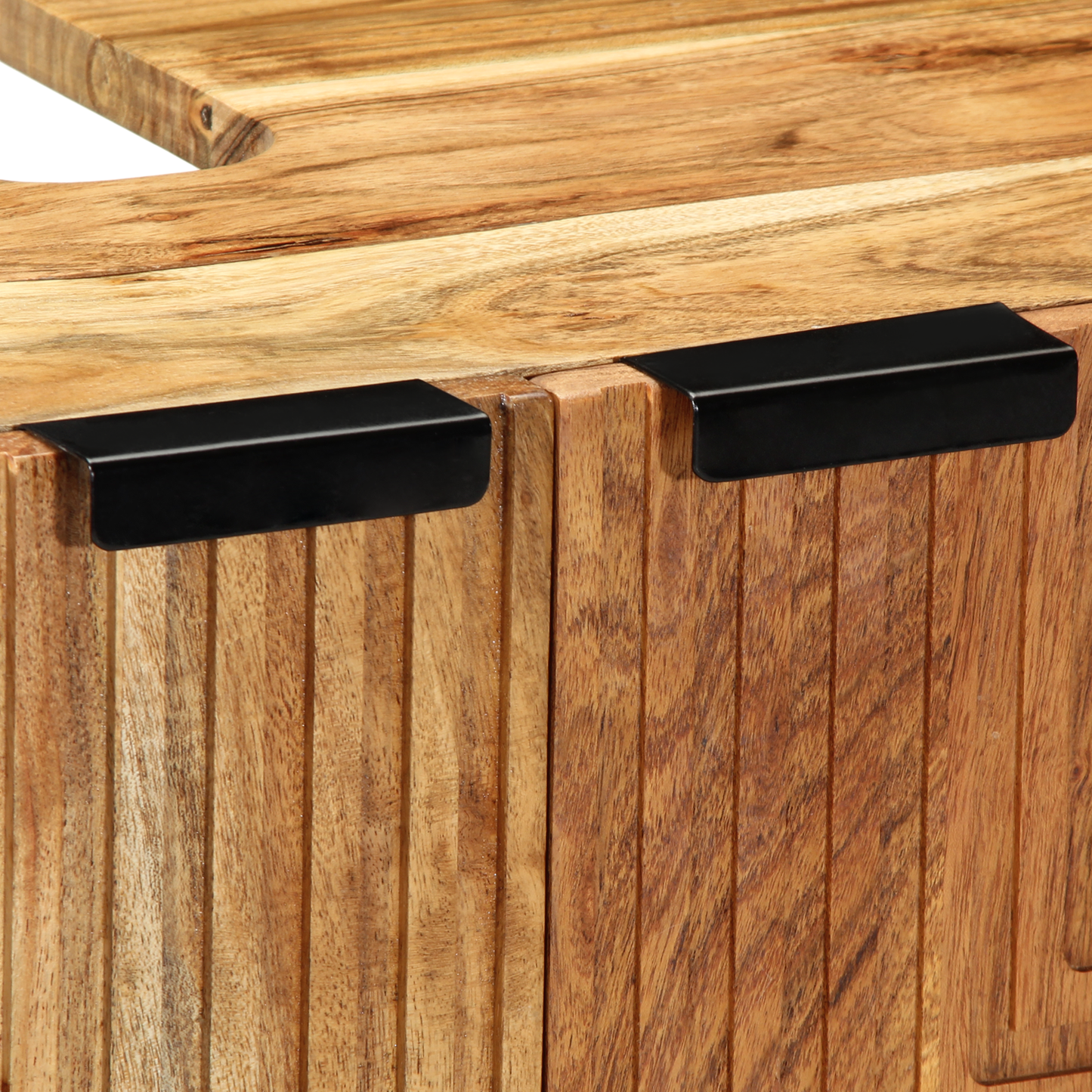 Baderomsskap 62x33x58 cm Solid Akasietre