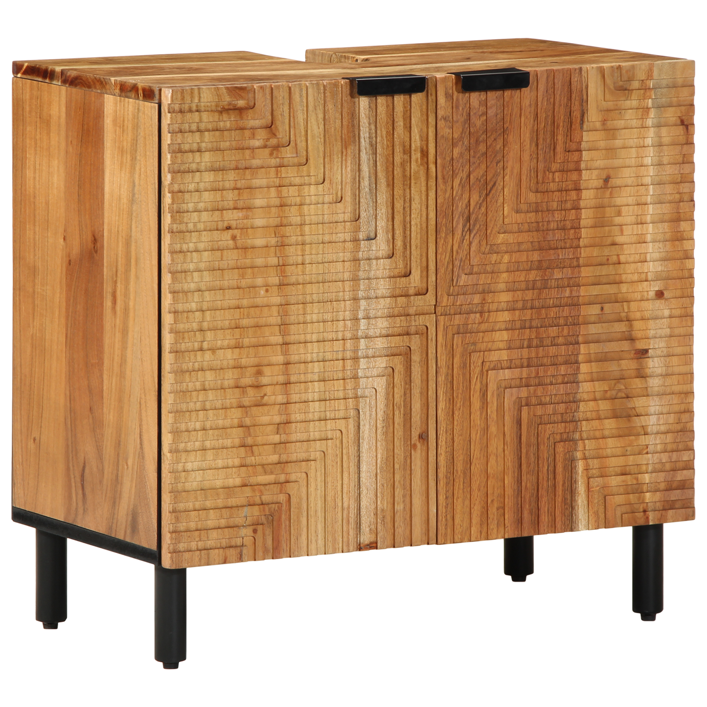 Baderomsskap 62x33x58 cm Solid Akasietre