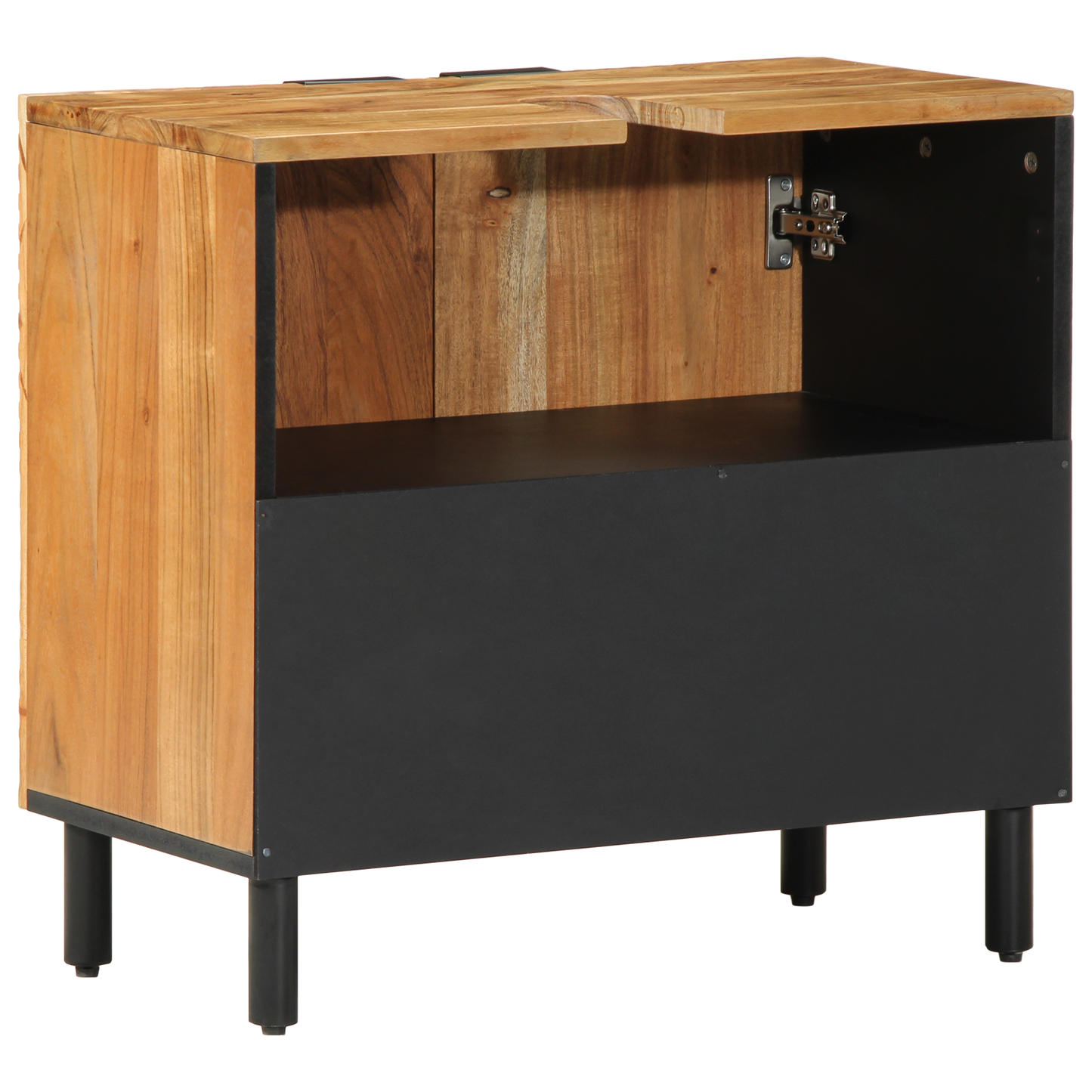 Baderomsskap 62x33x58 cm Solid Akasietre