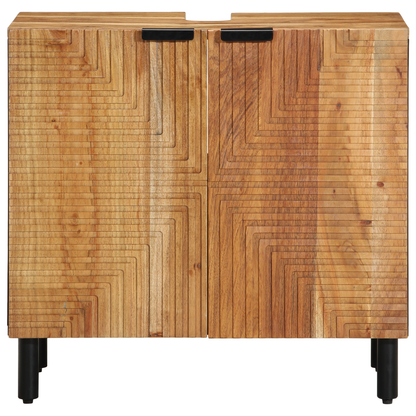 Baderomsskap Tre 62x33x58 cm Solid Akasietre