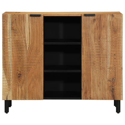 Skap Tre 90x33x75 cm Massivt Akasietre