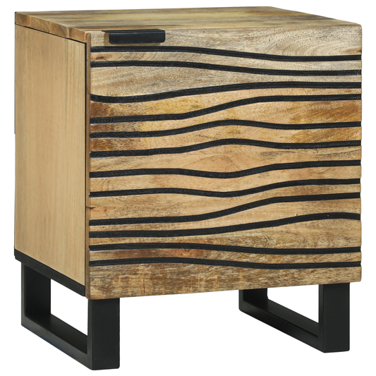 Nattbord Sengbord Brun og Svart 40 x 33.5 x 46 cm
