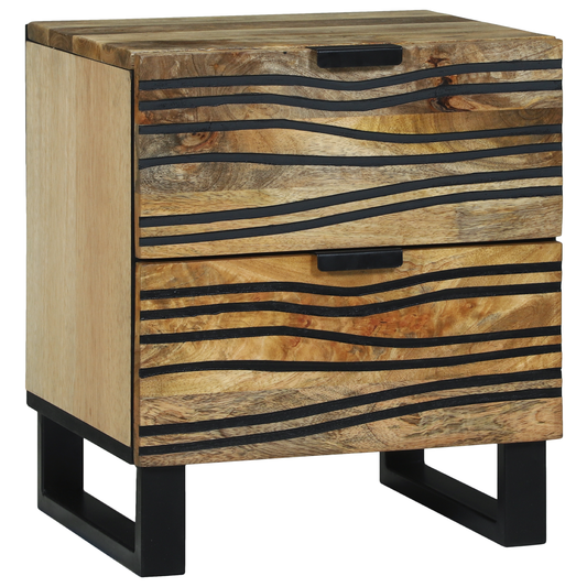 Nattbord Sengbord Tre 40x33.5x46 cm massivt mangotre og
