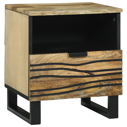 Nattbord Sengbord Tre 40x33x46 cm Massivt Tre Mango