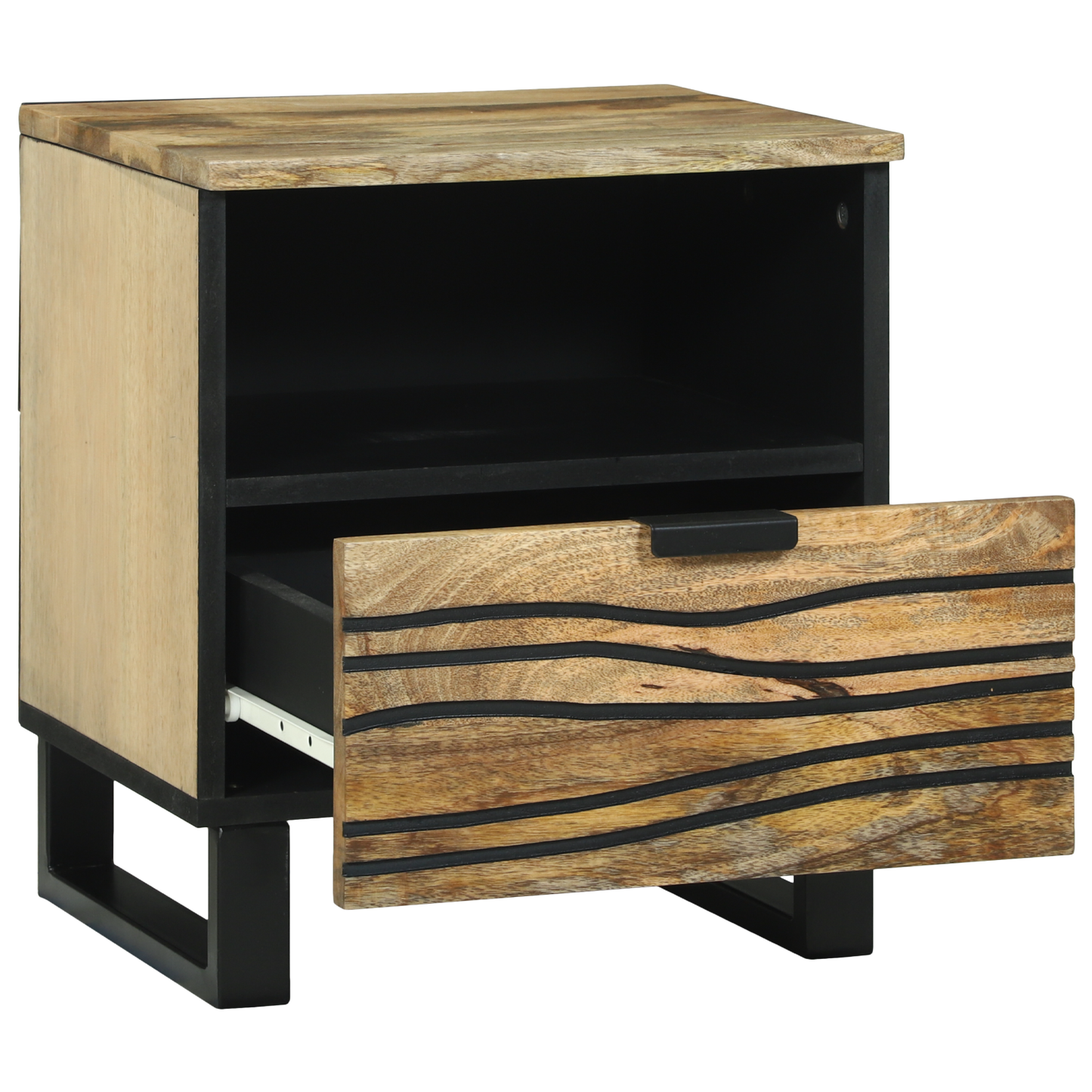 Nattbord Sengbord Tre 40x33x46 cm Massivt Tre Mango