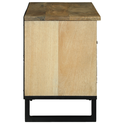 TV-Møbel Brun Media lagringsskap 80 x 33.5 x 46 cm heltre mango