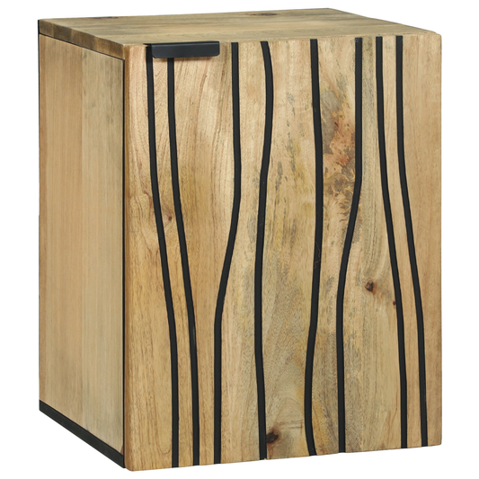Baderomskap - 38 x 33,5 x 48 cm, Laget av solid og konstruert tre.