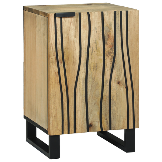 Baderomskap 38x33,5x58 cm i solid mangotre & konstruert tre