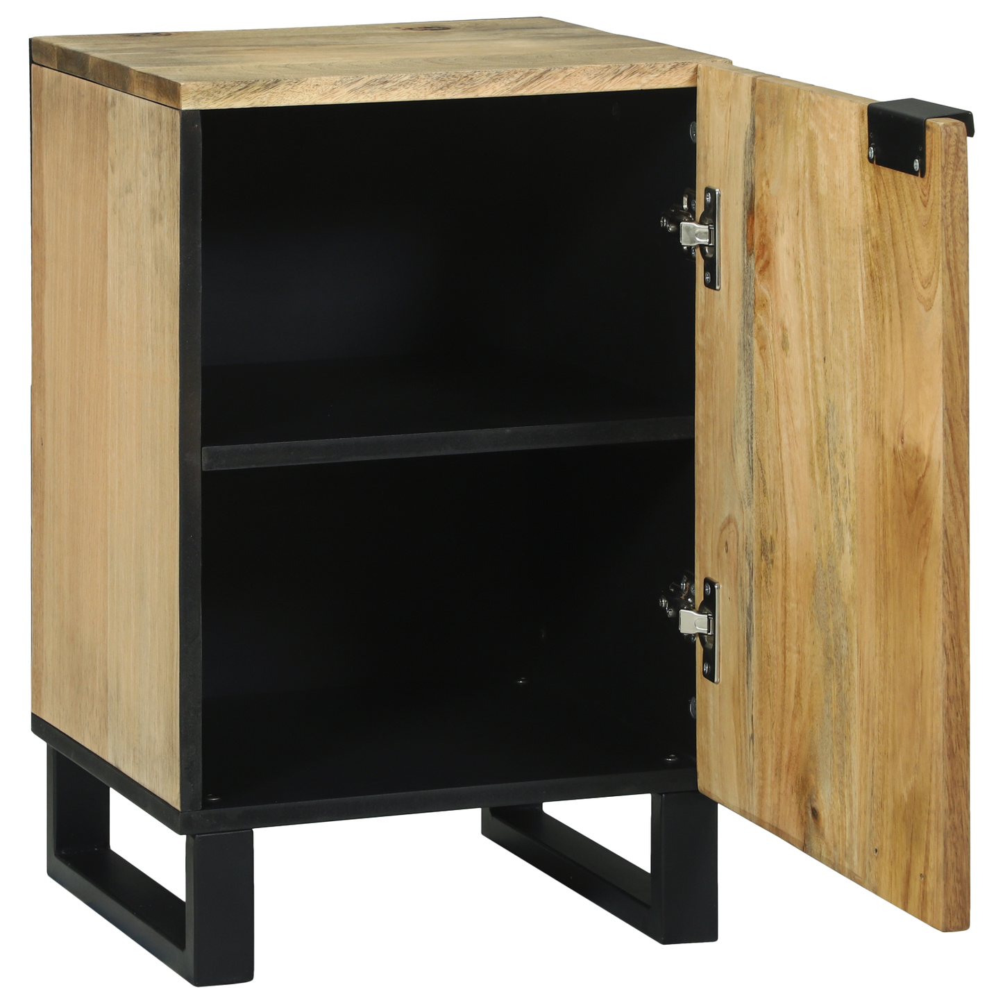 Baderomskap 38x33,5x58 cm i solid mangotre & konstruert tre