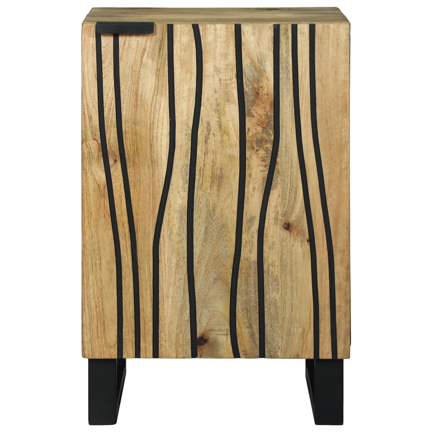Baderomskap 38x33,5x58 cm i solid mangotre & konstruert tre
