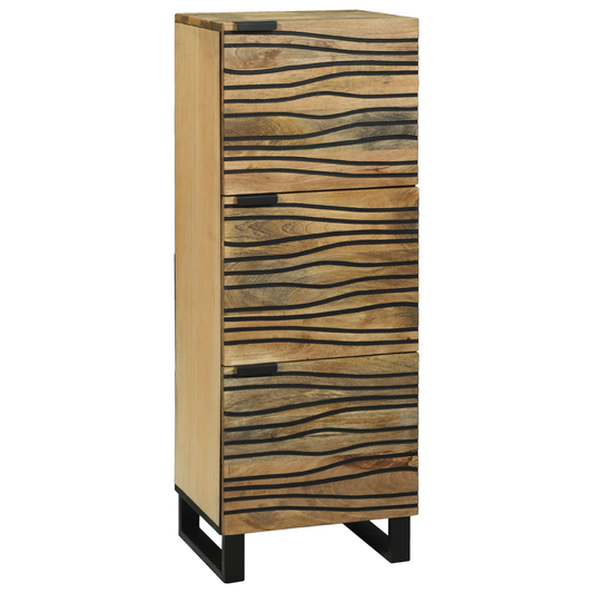 Skap Tre 40x33.5x110 cm Solid Mango Tre