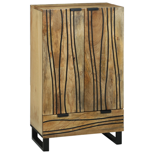 Skap Tre 60x33.5x100 cm Massivt Tre Mangotre