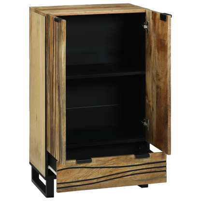 Skap Tre 60x33.5x100 cm Massivt Tre Mangotre