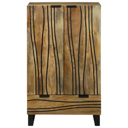 Skap Tre 60x33.5x100 cm Massivt Tre Mangotre