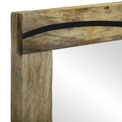 Badespeil 50 x 70 x 30 cm i solid mangotre.