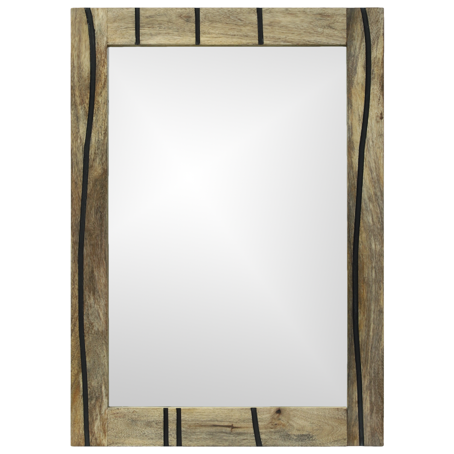 Badespeil 50 x 70 x 30 cm i solid mangotre.