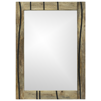 Badespeil 50 x 70 x 30 cm i solid mangotre.