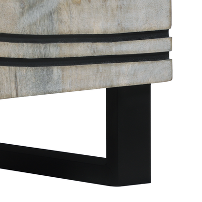 Nattbord Sengbord Hvit med skuff Svart 50 x 33 x 60 cm