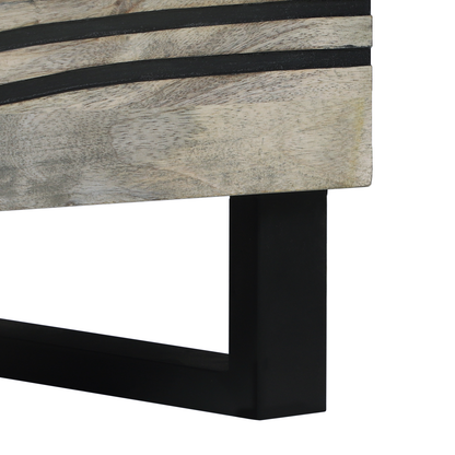 Nattbord Sengbord Hvit med skuff Svart 50 x 33 x 60 cm