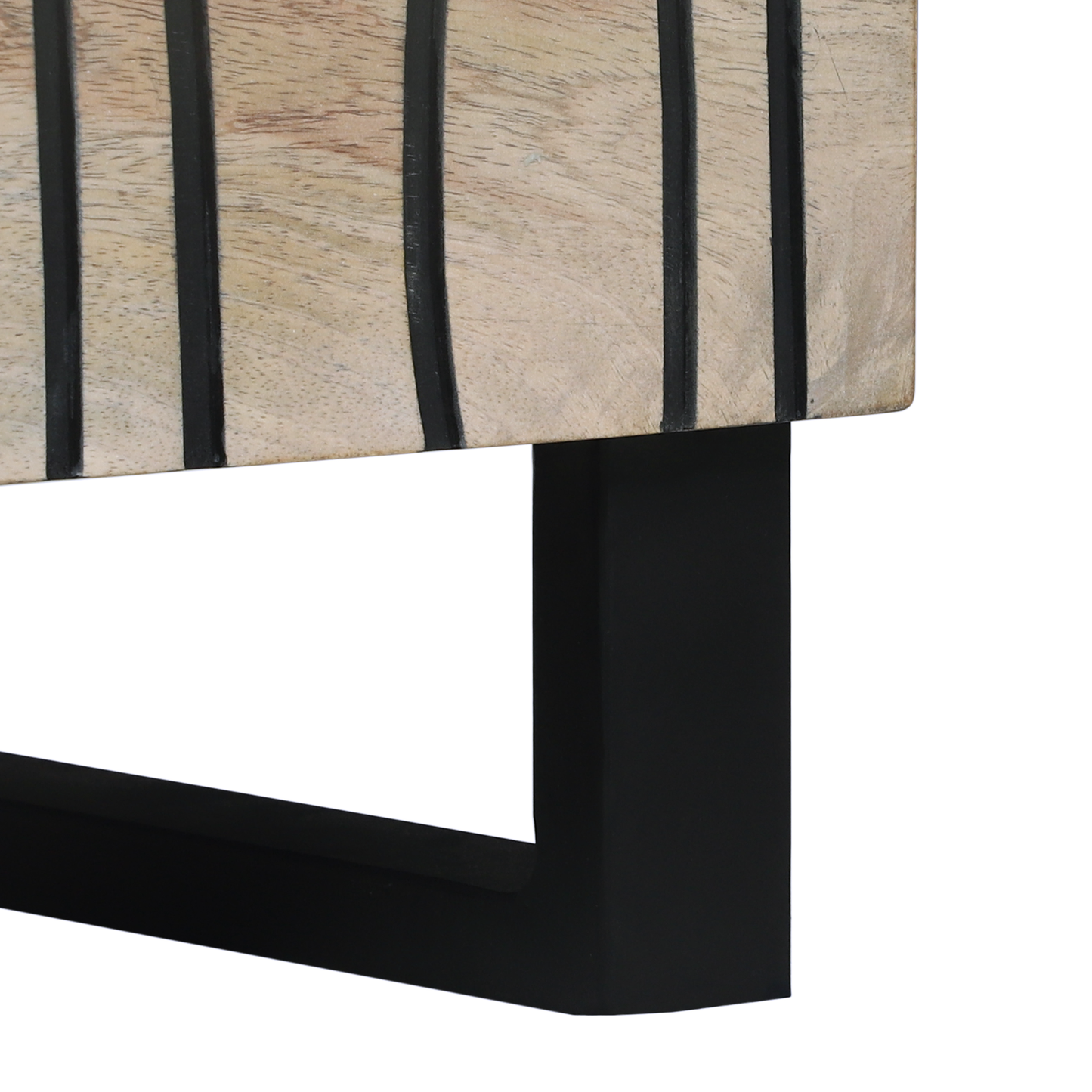 Nattbord Sengbord Hvit med skuff Svart 50 x 33 x 60 cm